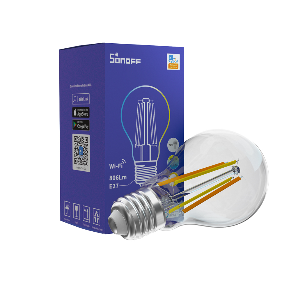 Wissen attent Stimulans SONOFF B02-F-A60 Smart Wi-Fi LED Filament Bulb – Al-OBAIDAN INT. CO.